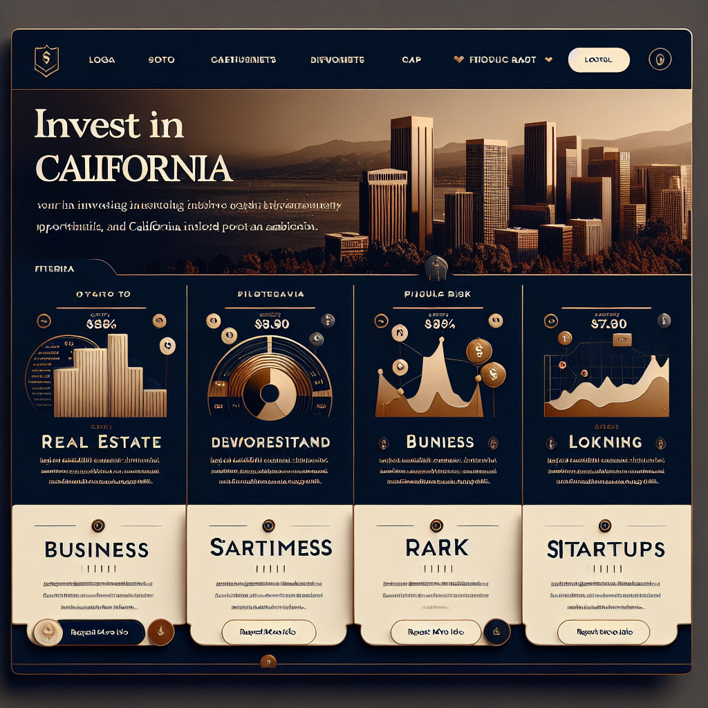 Real estate investment opportunity in California